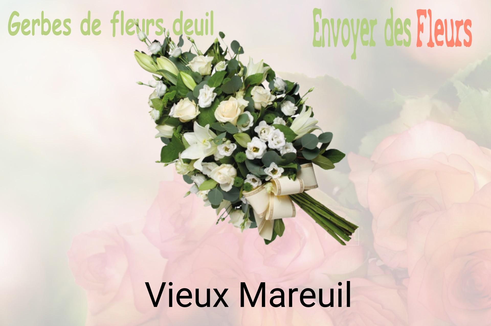 Gerbe de fleurs de deuil livrée à Vieux-Mareuil